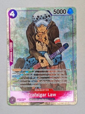 Trafalgar Law ST10-010 SR Treasure Rare OP07 Purple Foil One Piece TCG