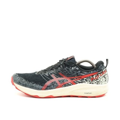 ASICS Herren Fuji Lite 2 Laufschuhe EU 44 Schwarz Rot Weiß 1011B209 Atmungsaktiv