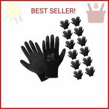 Global Glove PUG-17 Lightweight Polyurethane Dipped Work Gloves, Anti-Static/Ele