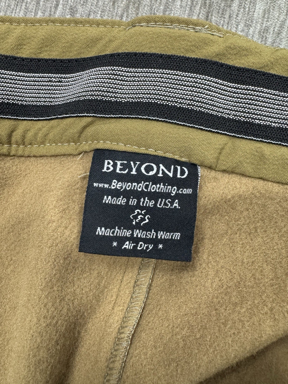 Beyond Clothing L5 Soft Shell Pants Mens XL Coyote PCU Fleece Cold Fusion NEW