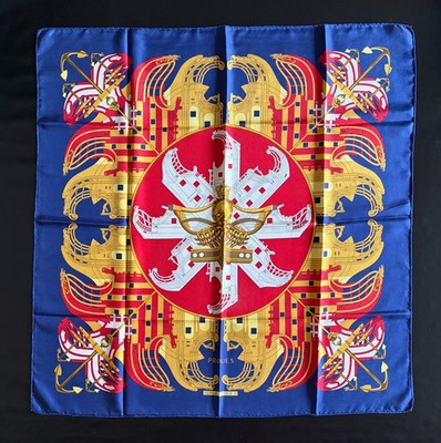 Original Hermès Seidentuch 90 Proues Schal Hermes Foulard Carré