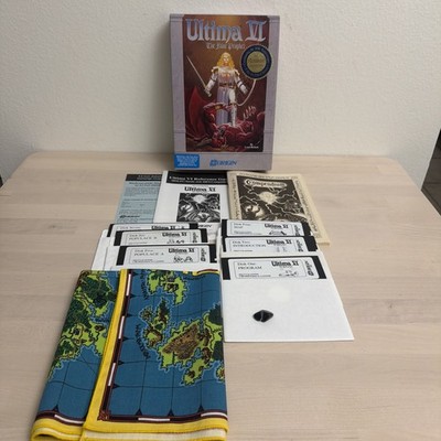 Ultima VI: The False Prophet (PC,1990) Complete With Map Promos And Stone!!