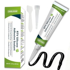 RTV Silicone Adhesive Sealant 100 Silicone Sealer All 3.4 Fl. Oz. Black