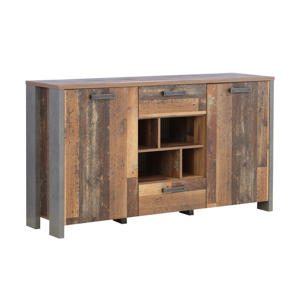 Sideboard - Old Wood Vintage - Betonoptik - 156 Cm Breit Sideboard Kommode Tv-image