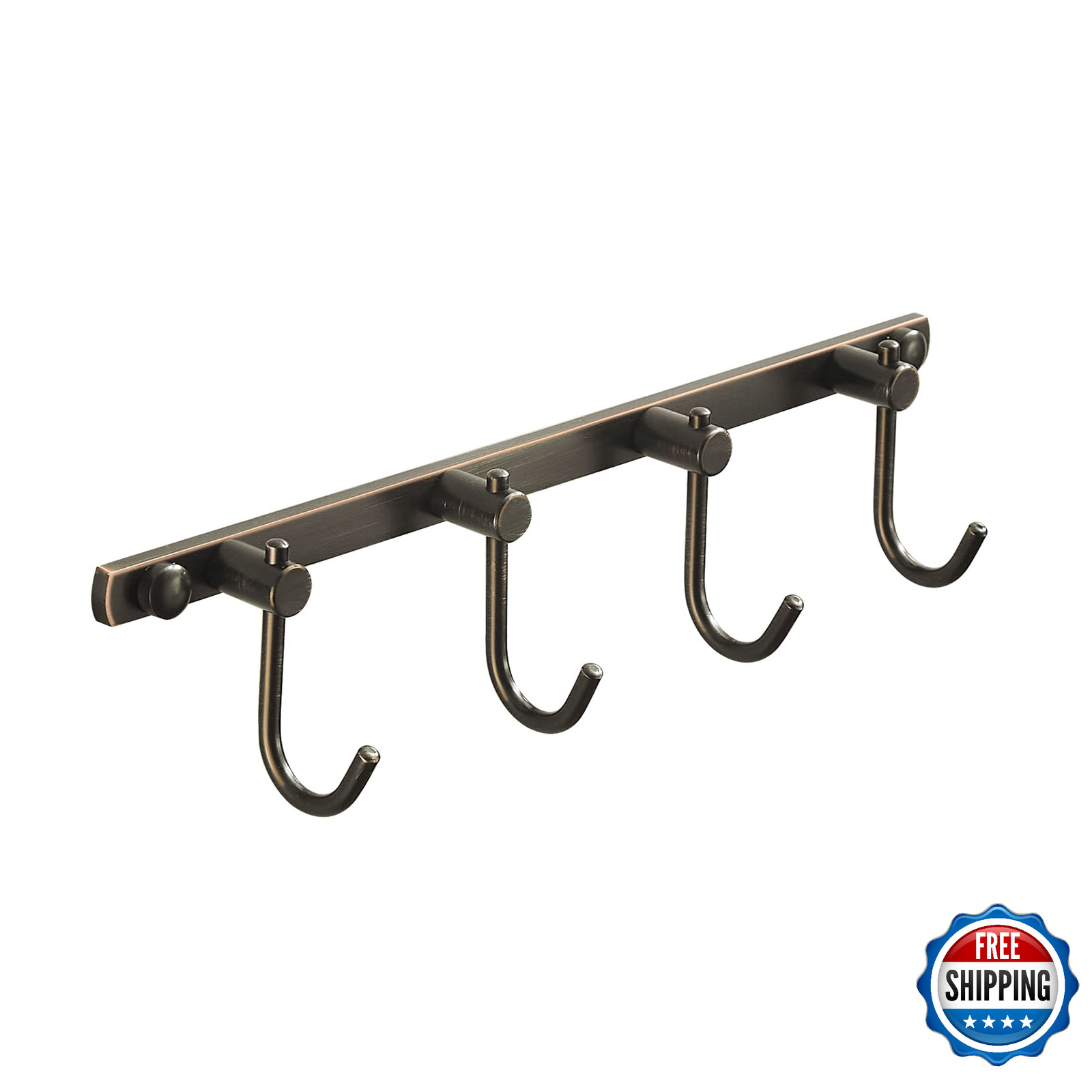 Hooks Wall Mounted, Antique Oil Rubbed Brass Bathroom Rail