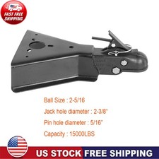 15000lbs A-frame Trailer Coupler For 2-516 Balls Class Iii Powder Coated