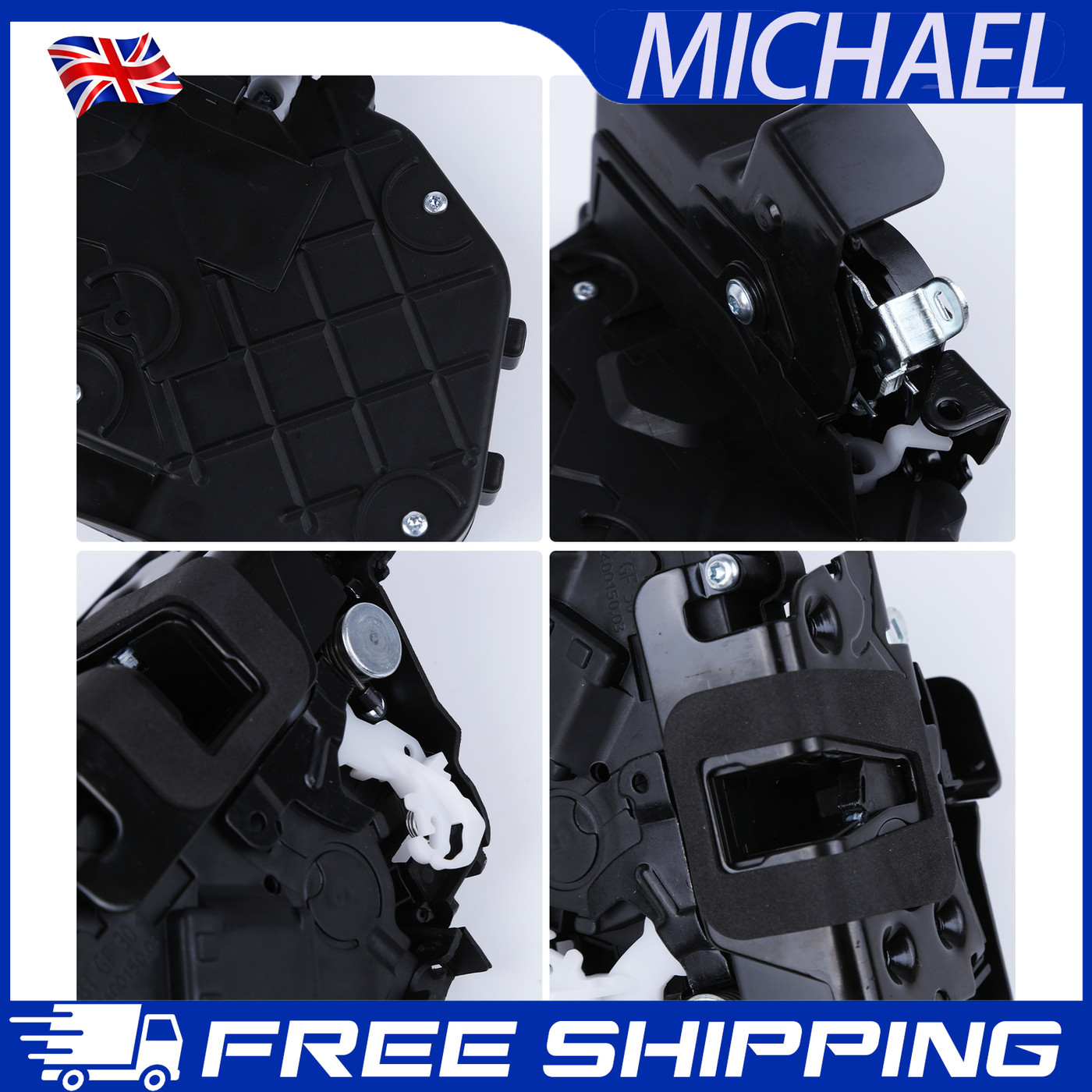 DOOR LOCK MECHANISM FRONT LEFT FOR VOLVO WITHOUT KEYLESS ENTRY 31416673 31416681 - Image 10