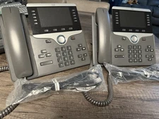2x Cisco CP-8841 VoIP IP Business Office Phones - Lot of 2 Phones - Tested