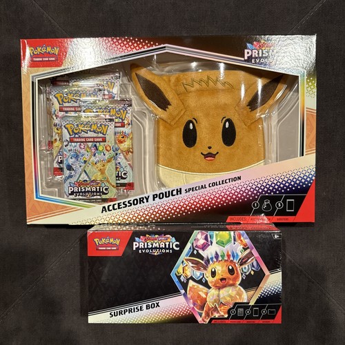 Prismatic Evolutions Surprise Box & Evee Accessory Pouch Special Collection - Picture 2 of 5