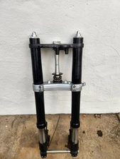 09-14 YAMAHA YZF R1 FRONT END FORKS SUSPENSION HANDLEBARS TREES CALIPER 14k