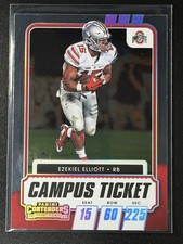 2021 Panini Contenders Draft Picks - Ezekiel Elliott #50 Campus Ticket