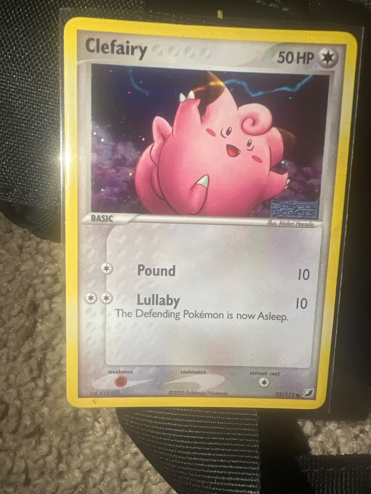 Clefairy 53/115 Unseen Forces Reverse Holo NM