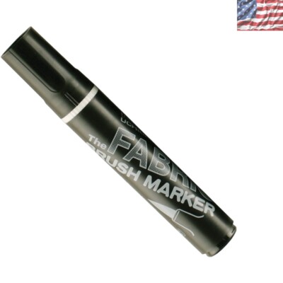 Non-Toxic Washable Black Fabric Marker with Broad Point - Made in Japan