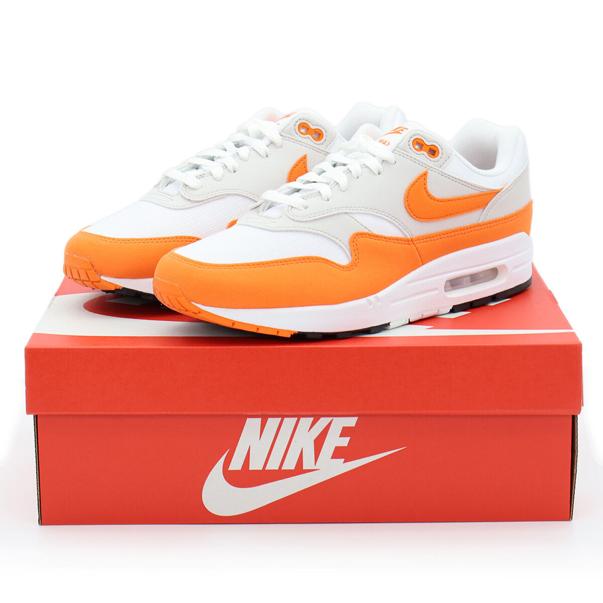 DZ2628-002 Nike Air Max 1 Safety Orange Neutral Grey White DZ2628-002 Nike Air Max 1 Safety Orange Neutral Grey White