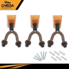 3-PACK Universal Guitar Hangers Hook Ukulele Display Holder Wall Mount Rack