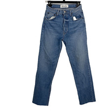 Reformation Womens Cynthia High Waist Relaxed Jeans Blue Size 26 Made In USA