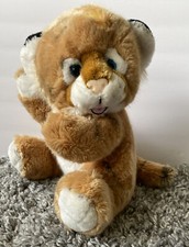 Tiger Cub Plush Stuffed Animal Blue Eyes 11  Soft Toy Safari