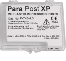 Coltene Whaledent P743-4.5 ParaPost XP Impression Posts Plastic .045" Blue 20/Pk