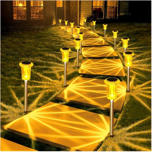 6 PACK Solar Garden Lights Outdoor Halloween LED Flower Stake Lamp Yard Patio - Picture 11 of 26