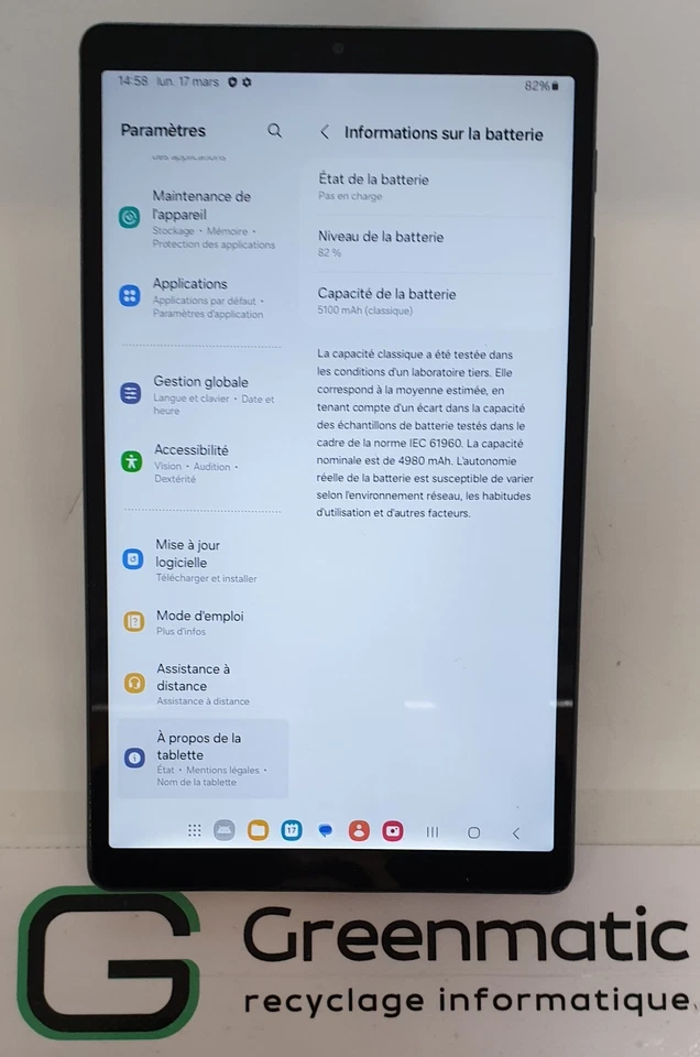 Samsung Galaxy Tab A7 10.4 · 32GB · Wi-Fi, photo 3 sur 5
