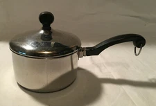 Vtg Farberware 1 qt Saucepan w/ lid aluminum clad OP