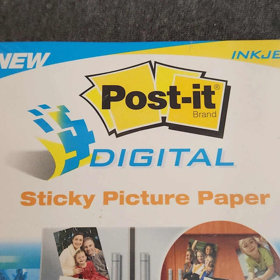Post-It Digital Sticky Picture Paper - 4" x 6" for Inkjet Printer 65 Sheets New - Image 2 of 4