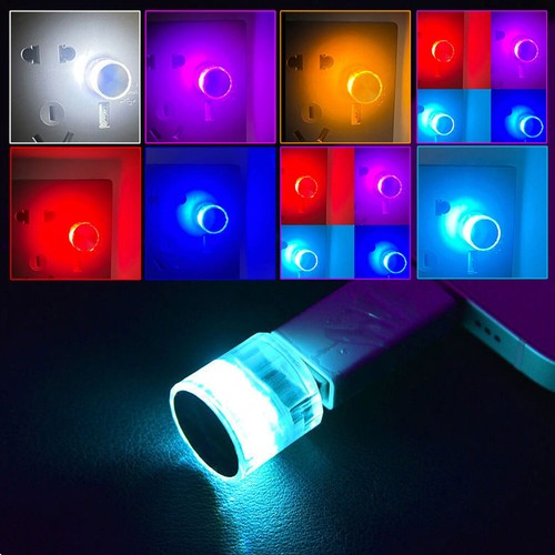 3x Mini Lamp Bulb USB LED Car Interior Accessories Neon Atmosphere Ambient Light - Foto 6 di 26