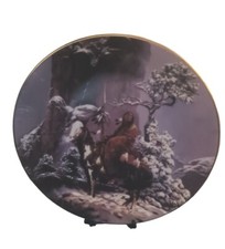 NATIVE AMERICAN COLLECTOR PLATE "MYSTIC WARRIOR" HAMILTON COLLECTION