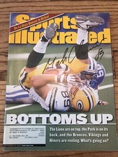 Mark Chmura Signed Sports Illustrated Magazine Autographed Green Bay Packers