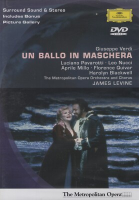 Un Ballo in Maschera - Metropolitan Opera (DVD, 2000)
