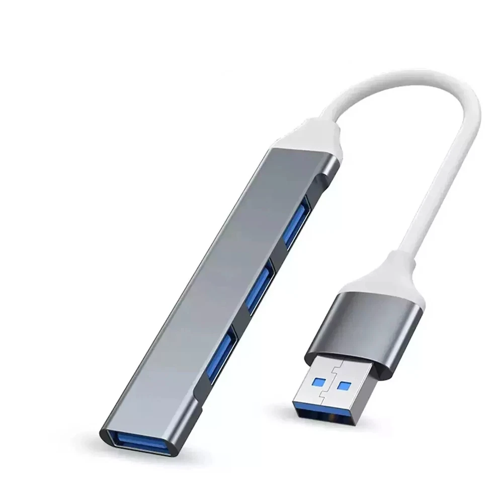 4-Port USB 3.0 Hub for Laptop Flash Drive HDD Expansion