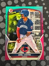 2023 Bowman Draft Aqua Pink Ariel Castro /199 Minnesota Twins #BD-150