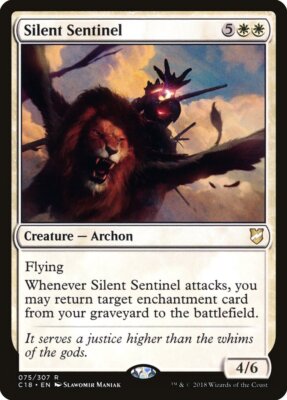MTG Magic the Gathering Silent Sentinel (75/358) Commander 2018 NM
