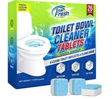 True Fresh Toilet Bowl Cleaner Tablets 26 Pack   Deep Cleaning  Odor Eliminator