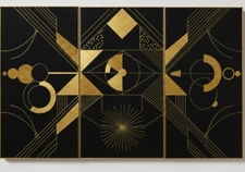 Digital Image Picture Photo Wallpaper Background AI Art Modern Geometric 2