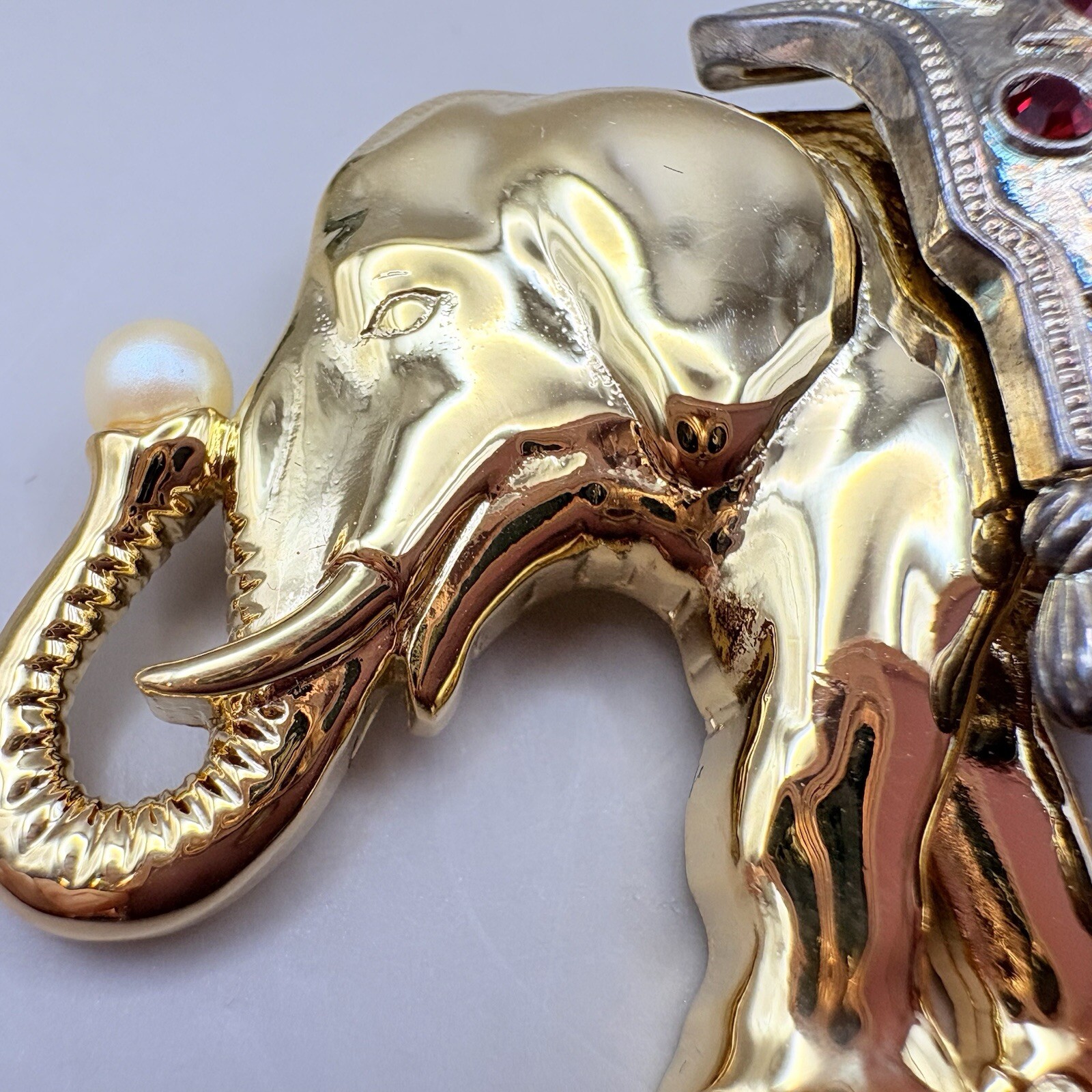 Vintage Edgar Berebi Elephant The Charm Of India 1868 Limited Edition  Brooch