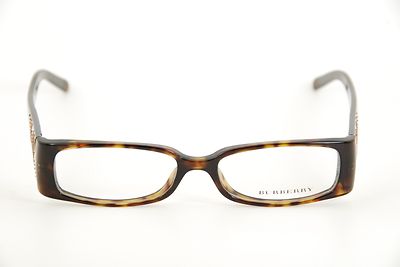 Burberry B 2029-B Eyeglasses Dark Tortoise Rhinestone Check 50-15-130 Italy VTG Burberry 2029-B 3002 Havana Eyeglass Frames & Nova Check  main image 4
