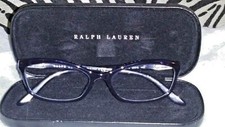 VINTAGE RALPH LAUREN EYEGLASSES WITH CASE DELUXE RL.6060-140 VG. MADE IN ITALY