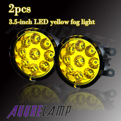 Pair Bumper LED Fogs Driving Lamps yellow for Ram Promaster 1500 2500 3500 14-21