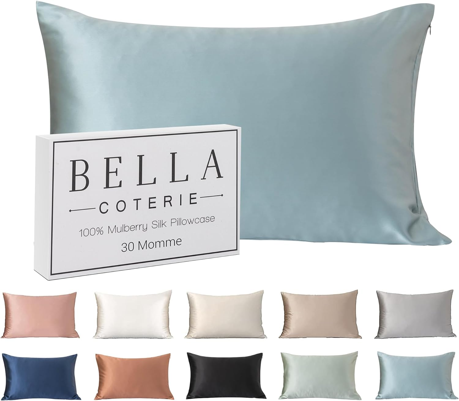 Luxury Silk Pillowcase for Hair and Skin | 30 Momme | 100% Pure 6A Mulberry Silk-image