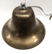 Perko 0159 8'' Fog Bell Brass with Chrome support Arm