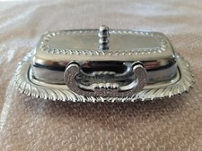 IrvanWare Butter Dish Made in Usa Stainless Steel VGC Holds1/4 Pound of Butter