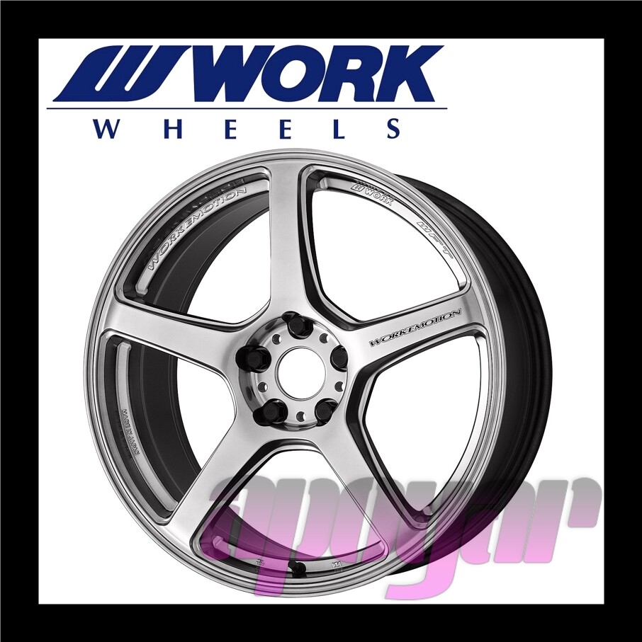 WORK EMOTION T5R WHEEL (1pcs) 19 inch 8.5J 35 5H 114.3 Glow Silver 