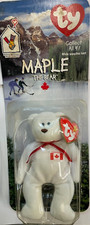 TY BEANIE BABIES - MAPLE THE BEAR 1999 McDONALD'S-APPROX 5 1/2" H, ORIGINAL PACK