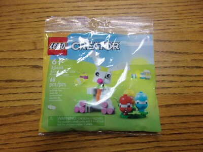 New/Fac Sealed 2024 Lego Creator 30668 Easter Bunny w/Colored Eggs Polybag Set