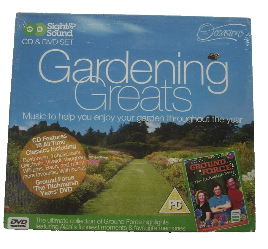 Gardening Greats / Ground Force The Titchmarsh Years New Sealed CD + DVD