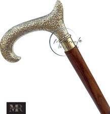 Rare Derby Head Antique Wooden Walking Stick Victorian Style Cane Ladies Choice