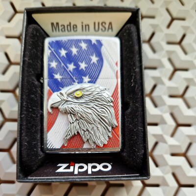 29508 Zippo USA Flagge und Adler