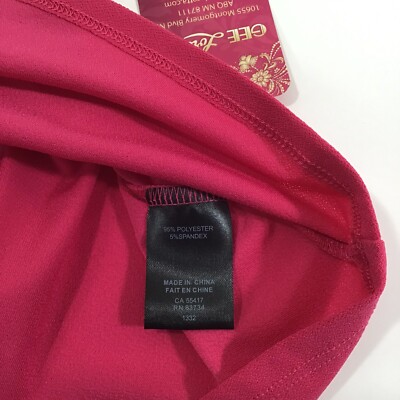 Carre Noir Women's XS Pink Cold Shoulder Stretch Polyester Blouse