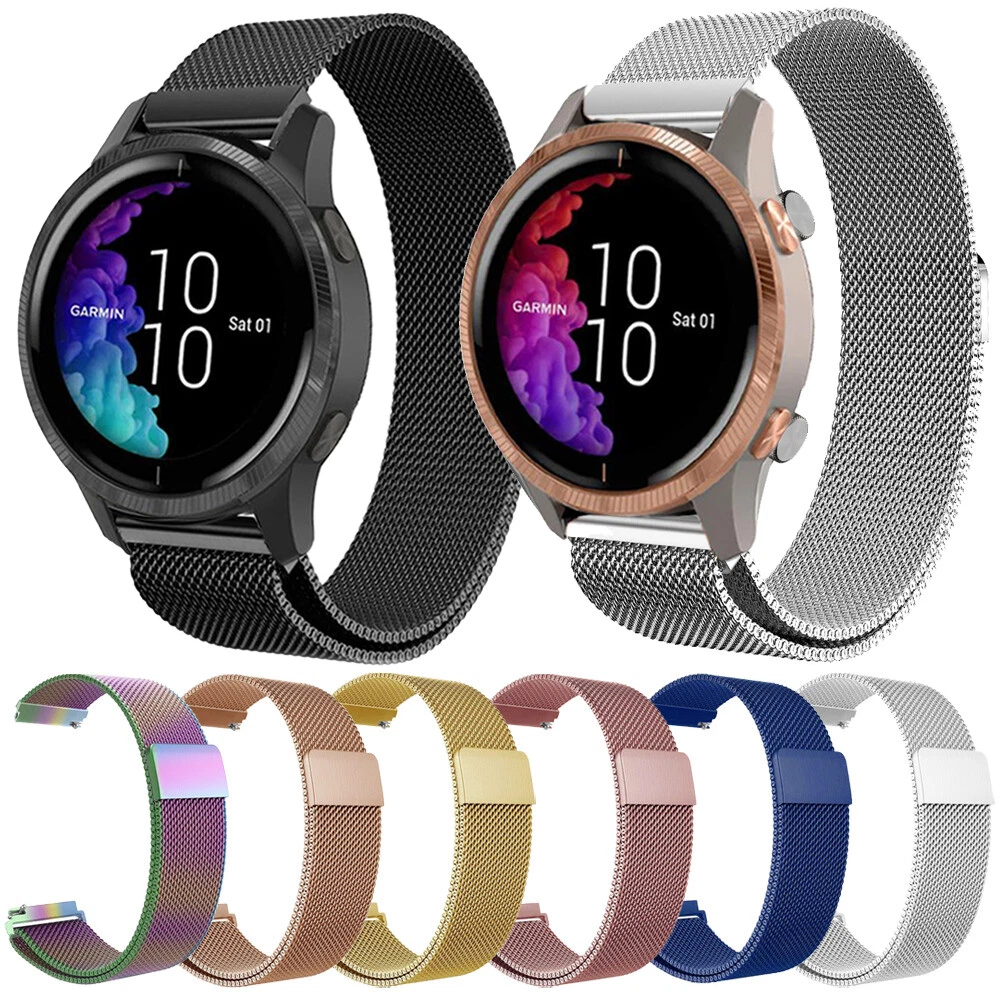 Milanese Loop Band For Garmin Vivoactive 3 4 4S Move 3S Magnetic